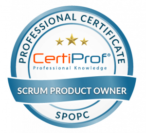 Insignia de certificación Scrum Product Owner Professional Certificate